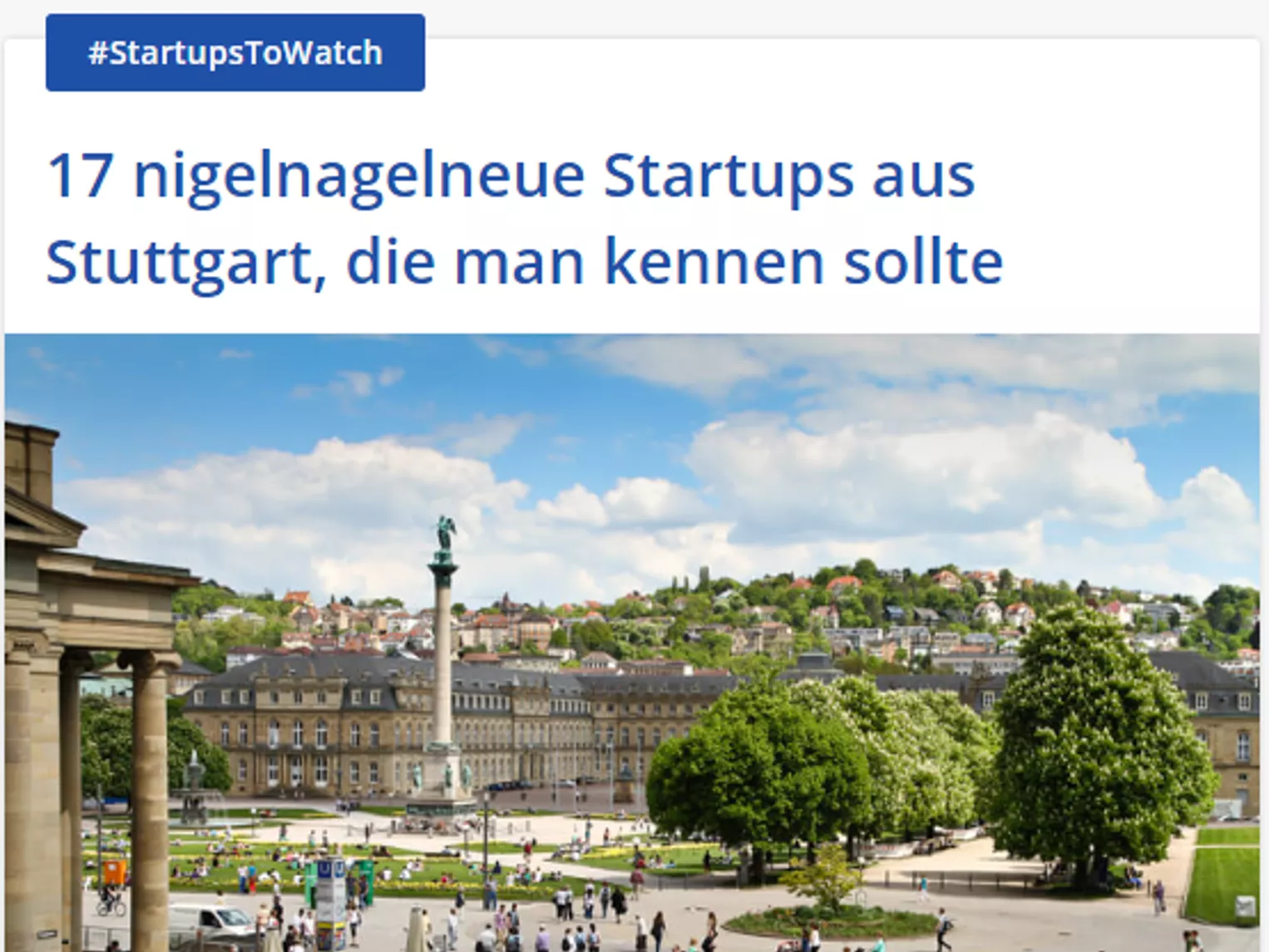 deutsche-startups.de features Linetrack as a startup from Stuttgart