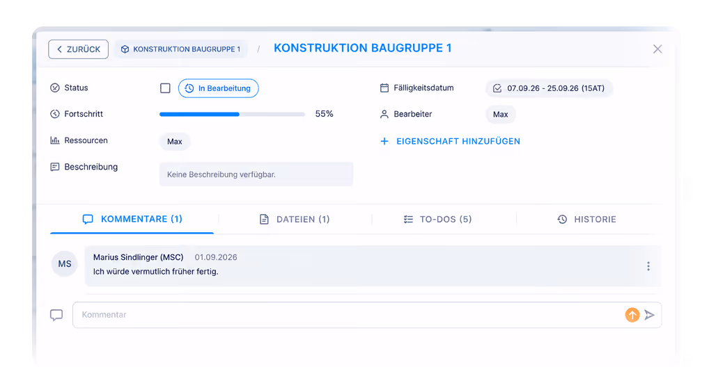 Central platform for collaborative teamwork